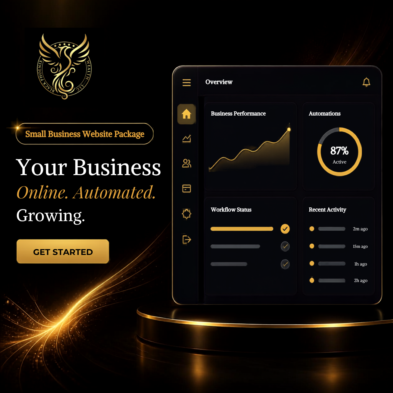 Small Business Website Package by Black Phoenix Wealth